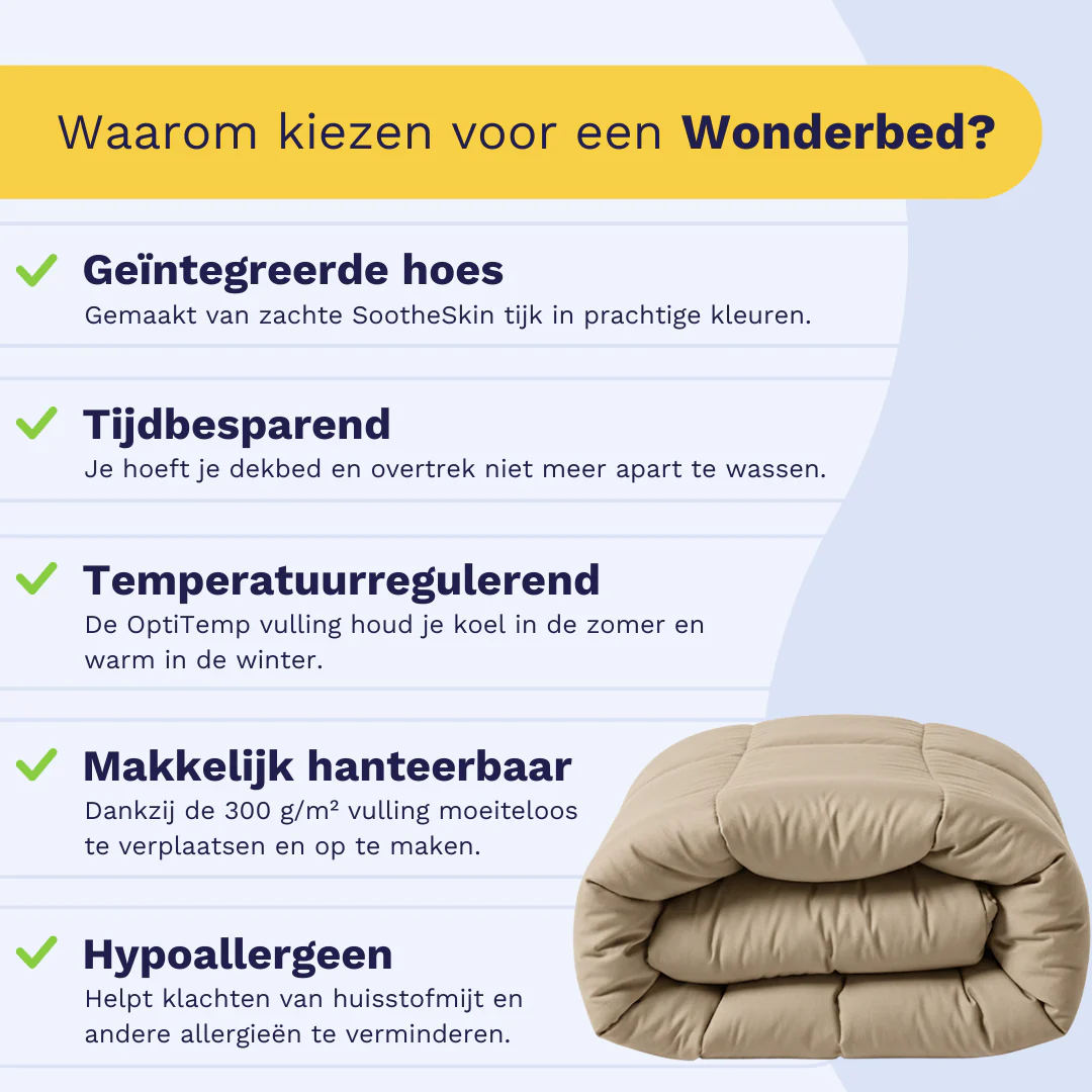 Zelesta Comfort Uni Dekbed - Warm zand - Image 3