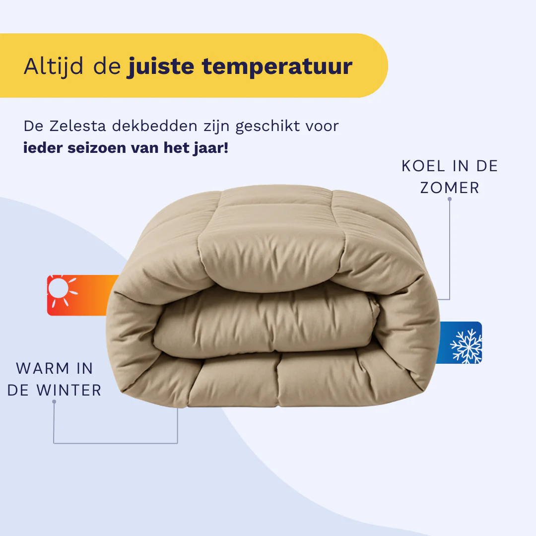 Zelesta Comfort Uni Dekbed - Warm zand - Image 4